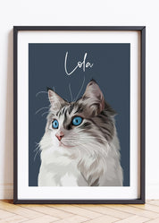 Cat Portrait, Portrait Cat, Portraits Of Cats, Cat Portraits UK, Cat Portraits From Photos
