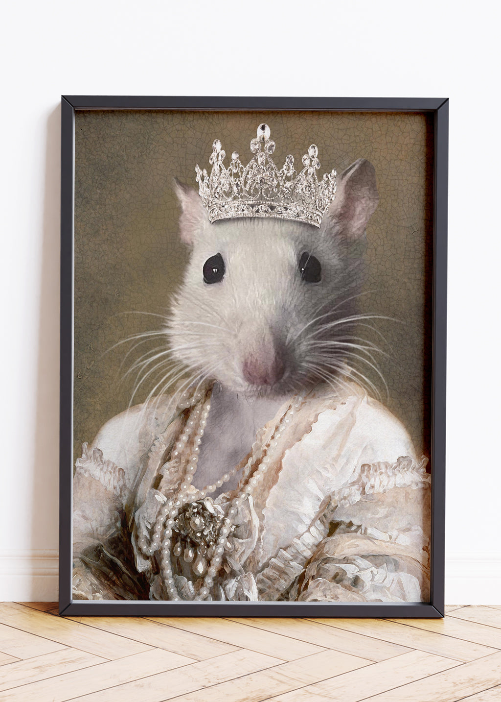 Elizabethan Cat Portrait, Custom Pet Portrait, Queen Cat Portrait, Pet Portraits From Photos