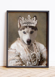 Custom Pet Portrait, Queen Cat Portrait, Pet Portraits Regal, Animal Portraits