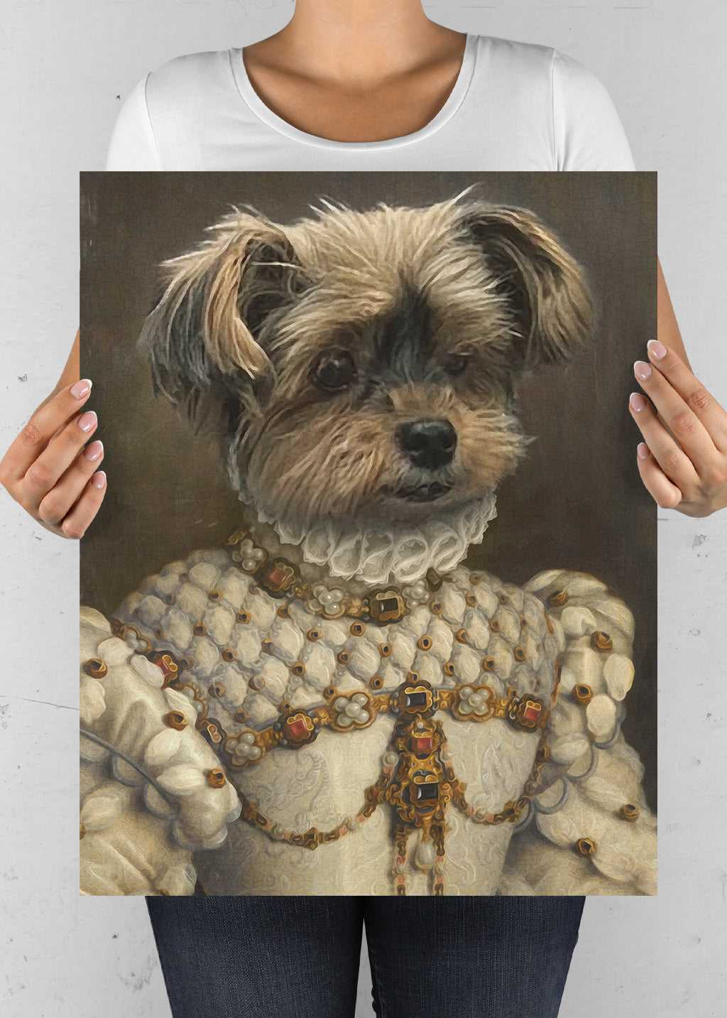 Dog Portraits, Pet Portraits, Dog Regal Portrait, Colourful Pet Portraits, Cat Portrait