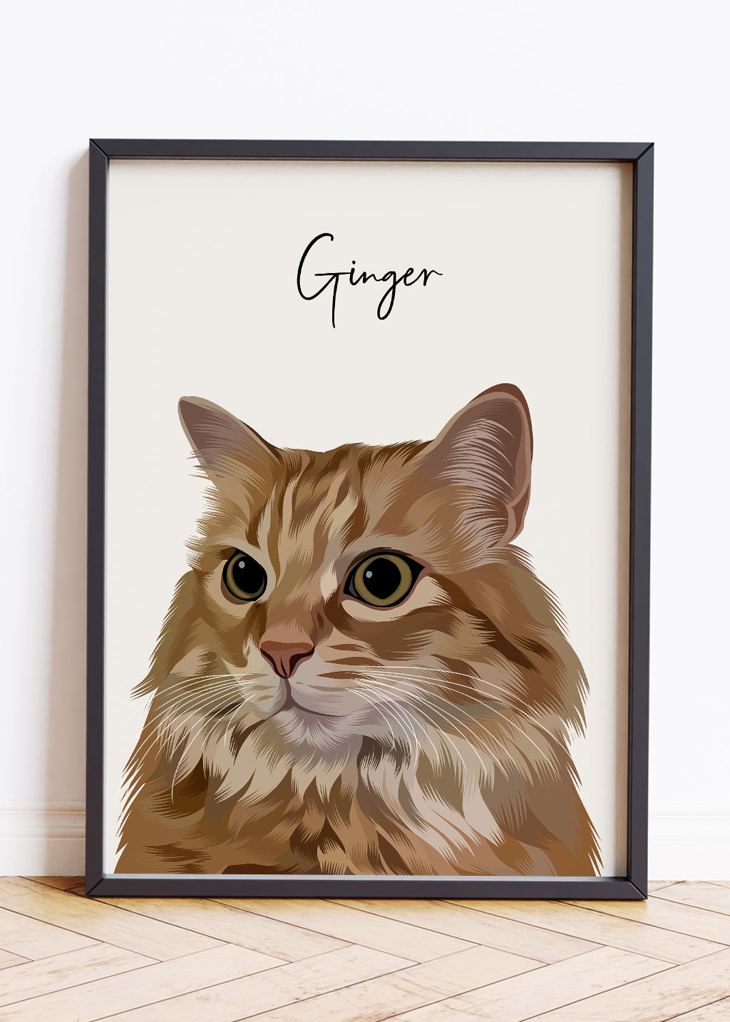 Cat Pet Portraits, Personalised Cat Portrait, Cat Portraits UK, Portrait Cat, Cat Portrait