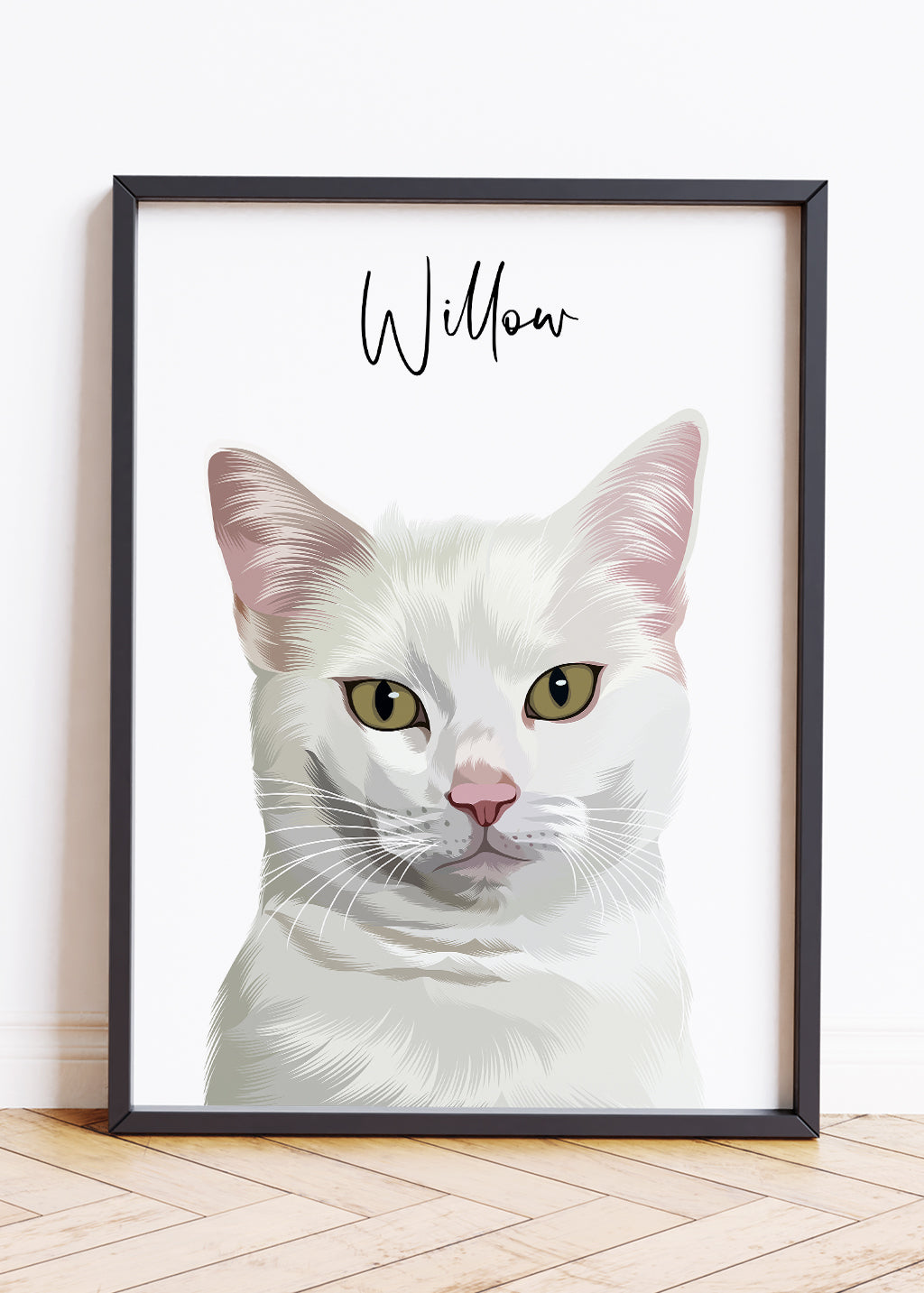 Cat Portraits UK, Portrait Cat, Cat Pet Portraits, Cat Portrait, Personalised Cat Portrait