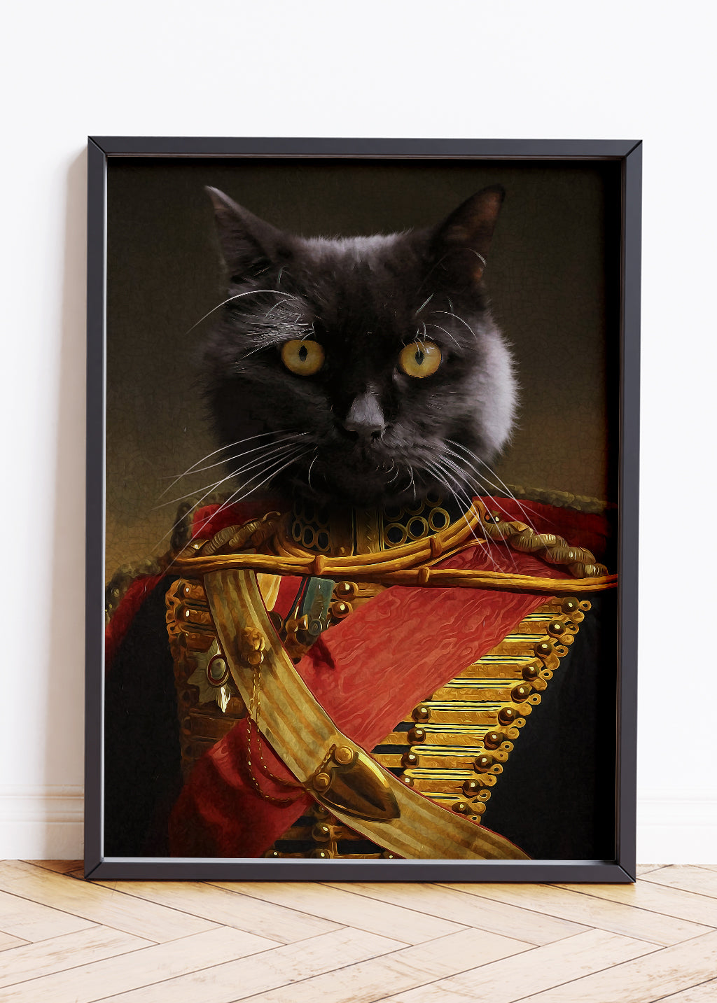 Custom Digital Pet Portraits, Canvas Pet Portraits, Dog Military Portrait, Pet Portrait