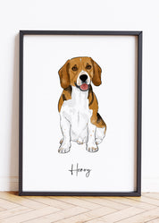 Watercolour Pet Portraits, Watercolour Dog Portraits, Watercolour Pet Portraits UK