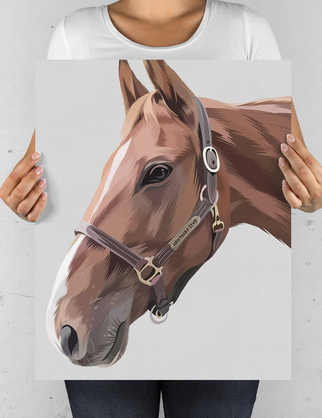 Horse Portrait, Custom Horse Portraits, Digital Horse Portrait, Horse Portraits