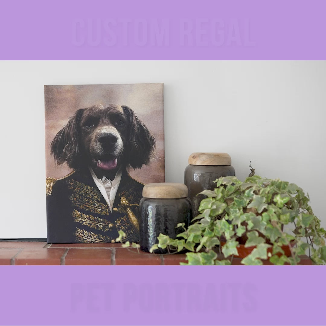Funny Pet Portraits, Cat And Dog Portraits, Regal Dog Portraits, Portrait Of Dogs