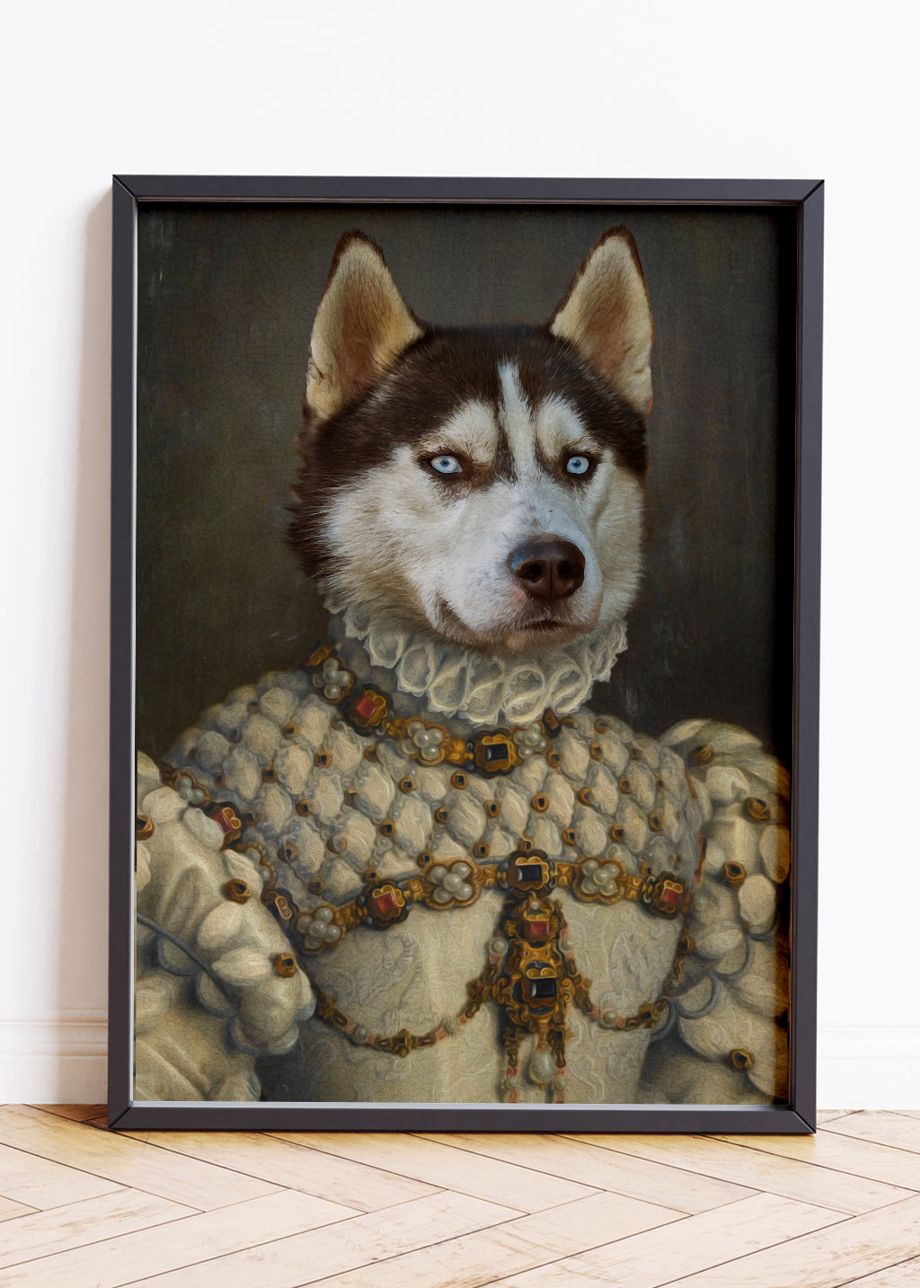 Dog Regal Portrait, Dog Portraits, Pet Portraits UK, Custom Vintage Pet Portraits