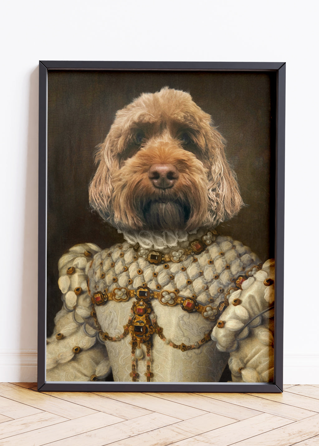 Dog Regal Portrait, Colourful Pet Portraits, Dog Portraits, Pet Portraits UK, Pet Portraits