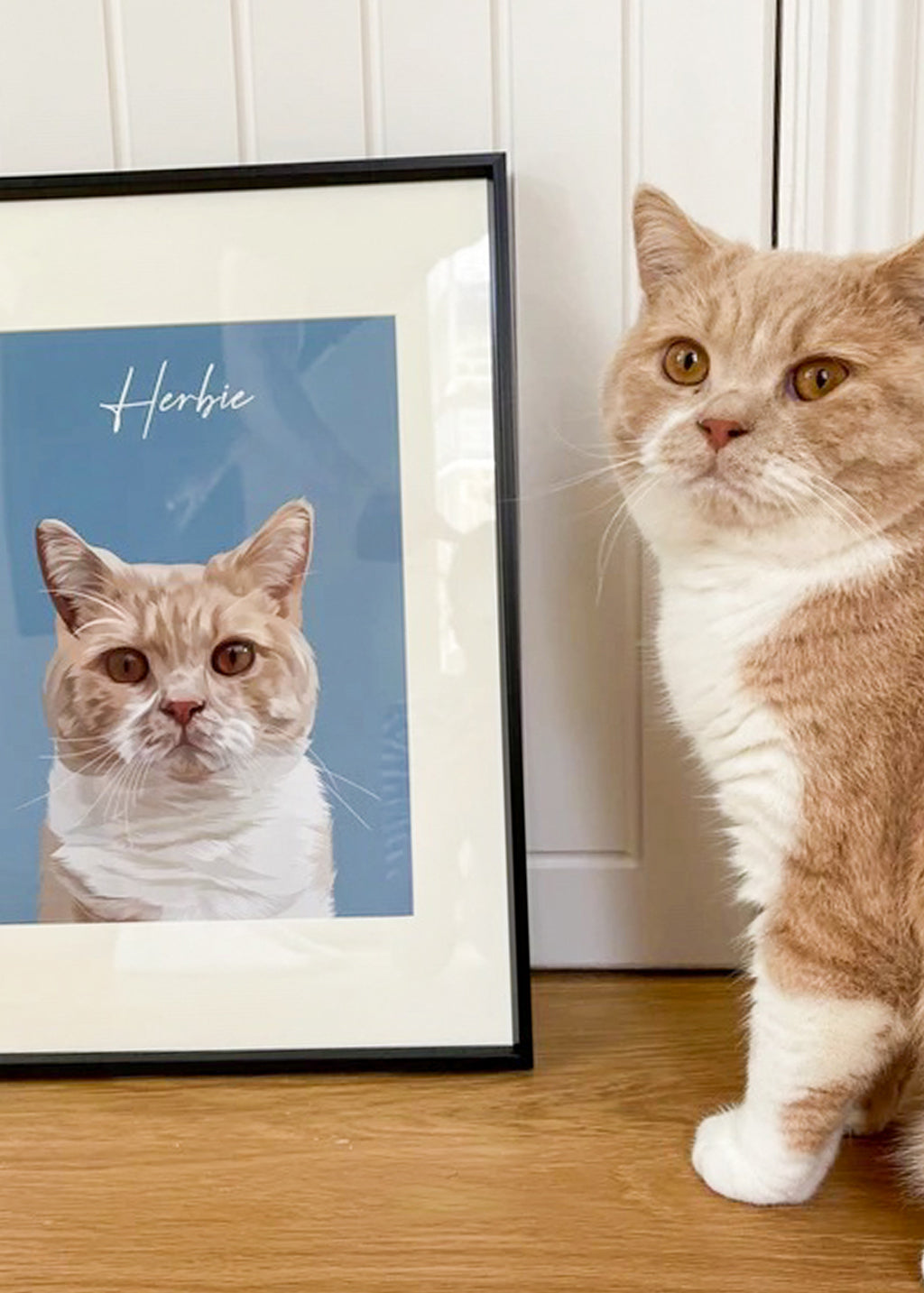 Custom pet portrait / handpainted from your photo, not a print or digital outlet file / Modern style and ready to hang / Cat or dog or any pet